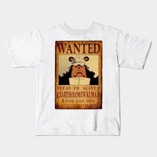 Bartholomew Kuma Wanted Poster Kids T-Shirt